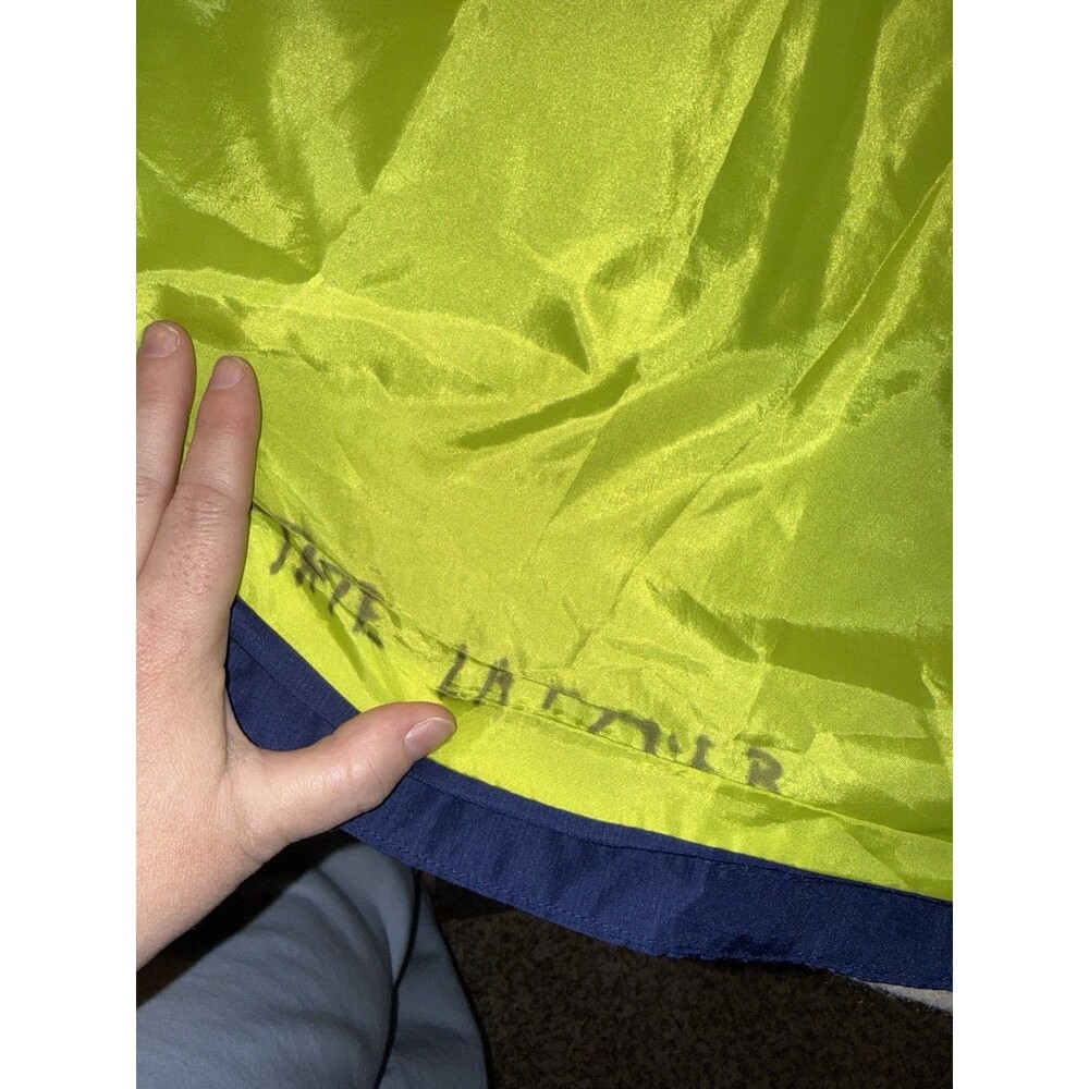 Eddie Bauer Windbreaker Jacket Full Zip Boys Sm Blue Hooded Name On Inside - Picture 4 of 7